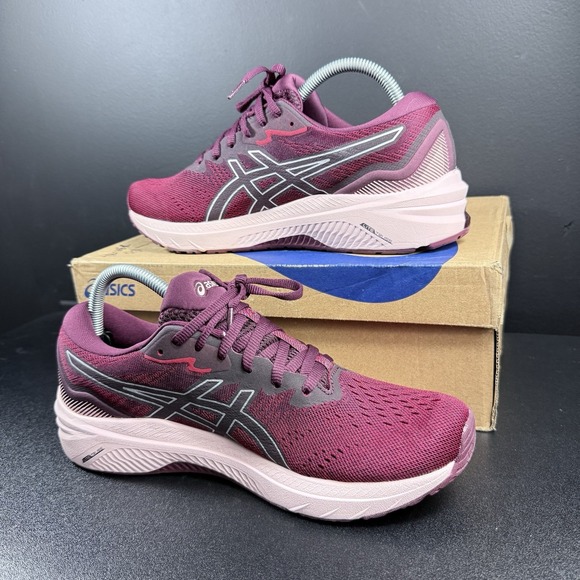 ASICS GT1000-11 Running Shoes Women's Size 10 Cranberry Silver 1012B197-601 - Picture 6 of 16